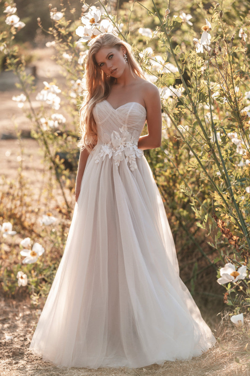 Allure Romance 3353 Sheer Illusion Net Wedding Dress